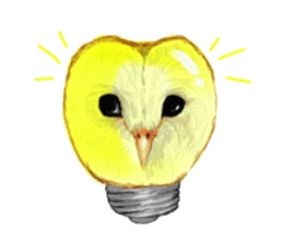 barn owl named Gizmo sticker #1930932