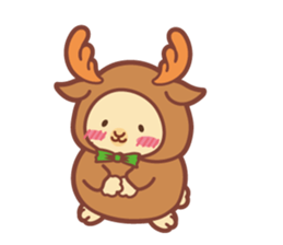 Kawaii Rabbits / Xmas sticker #1931647