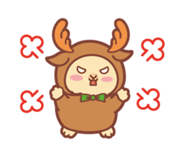 Kawaii Rabbits / Xmas sticker #1931650