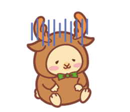 Kawaii Rabbits / Xmas sticker #1931651