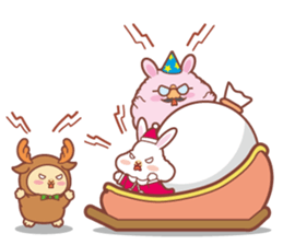 Kawaii Rabbits / Xmas sticker #1931675