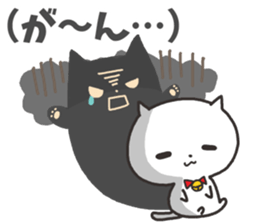 A white cat and Shadow cat sticker #1931690