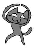 Free black cat sticker #1931767