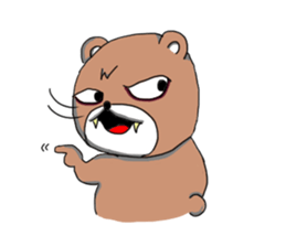 Bear the sly, but I do not hate kumazuro sticker #1932443