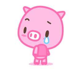 small pink pig sticker #1932569