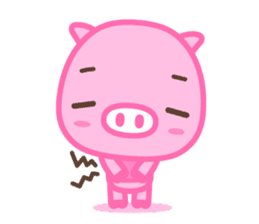 small pink pig sticker #1932573