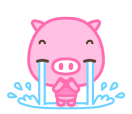 small pink pig sticker #1932578