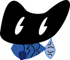 black cat Jita sticker #1932733