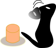 black cat Jita sticker #1932736