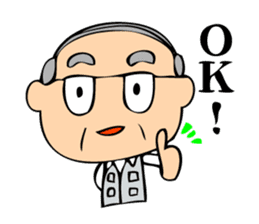 Interesting grandpa & easygoing grandma sticker #1933278