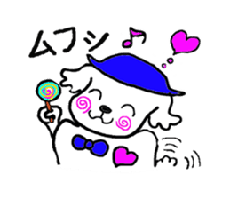 Dog's name mokkun. sticker #1933337