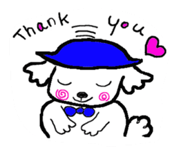 Dog's name mokkun. sticker #1933346