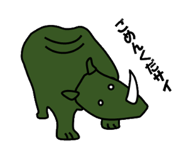 Color Rhinoceros sticker #1933420