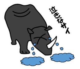 Color Rhinoceros sticker #1933421