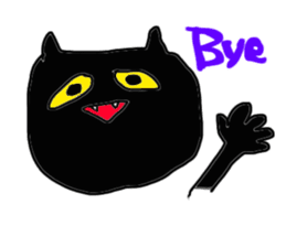 A cute Black Cat sticker #1933524