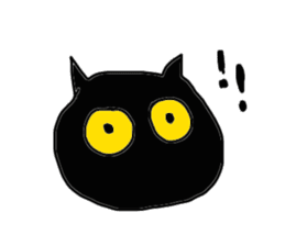 A cute Black Cat sticker #1933529