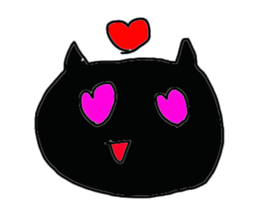 A cute Black Cat sticker #1933534
