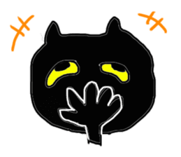 A cute Black Cat sticker #1933540