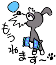 Speaking for pet dogs. schnauzer! sticker #1934560