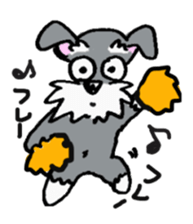 Speaking for pet dogs. schnauzer! sticker #1934561