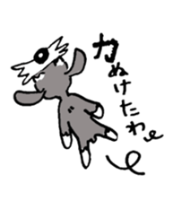 Speaking for pet dogs. schnauzer! sticker #1934563