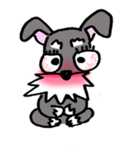 Speaking for pet dogs. schnauzer! sticker #1934565