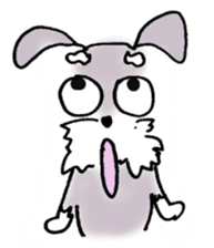 Speaking for pet dogs. schnauzer! sticker #1934574