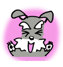 Speaking for pet dogs. schnauzer! sticker #1934576