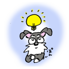 Speaking for pet dogs. schnauzer! sticker #1934579