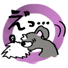 Speaking for pet dogs. schnauzer! sticker #1934582