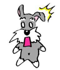 Speaking for pet dogs. schnauzer! sticker #1934583