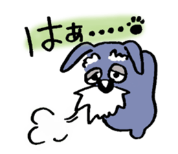 Speaking for pet dogs. schnauzer! sticker #1934592