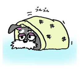 Speaking for pet dogs. schnauzer! sticker #1934593