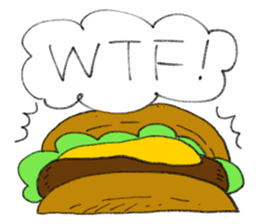Hamburger slang sticker #1934655