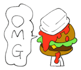 Hamburger slang sticker #1934658