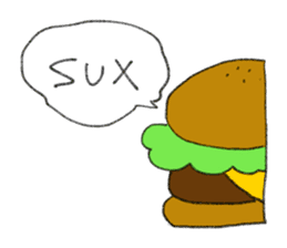 Hamburger slang sticker #1934663