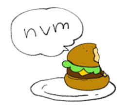 Hamburger slang sticker #1934674