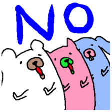 Fairy of the rabbit,bear and dog 3 sticker #1934898