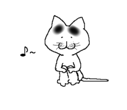 lovely Eyebrows cat sticker #1935504