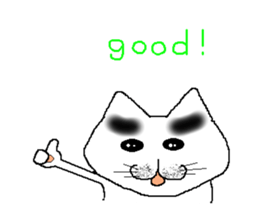 lovely Eyebrows cat sticker #1935511