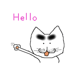 lovely Eyebrows cat sticker #1935512