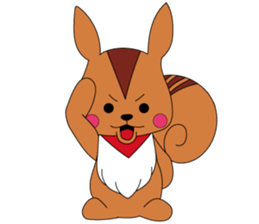 A squirrel and friends sticker #1935597