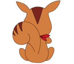 A squirrel and friends sticker #1935598