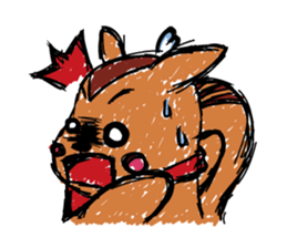 A squirrel and friends sticker #1935599