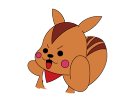 A squirrel and friends sticker #1935612
