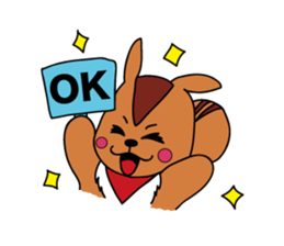A squirrel and friends sticker #1935613