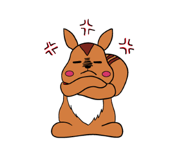 A squirrel and friends sticker #1935615