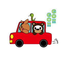 A squirrel and friends sticker #1935636