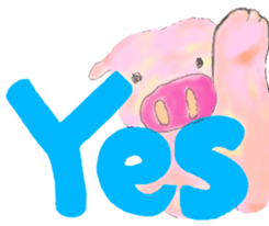 Hazy pig 0 sticker #1936009