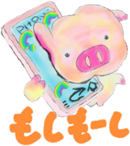 Hazy pig 0 sticker #1936013